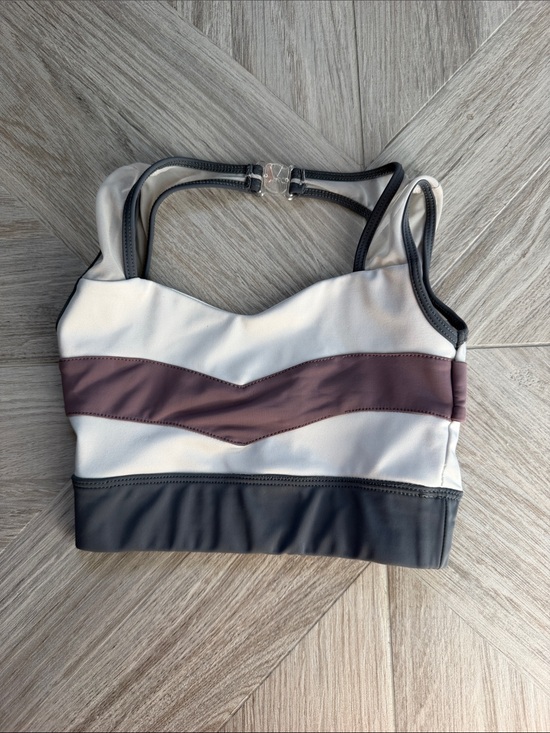 Tiger Friday Other - Tiger Friday CL Dance Crop Top in White, Mauve & Charcoal